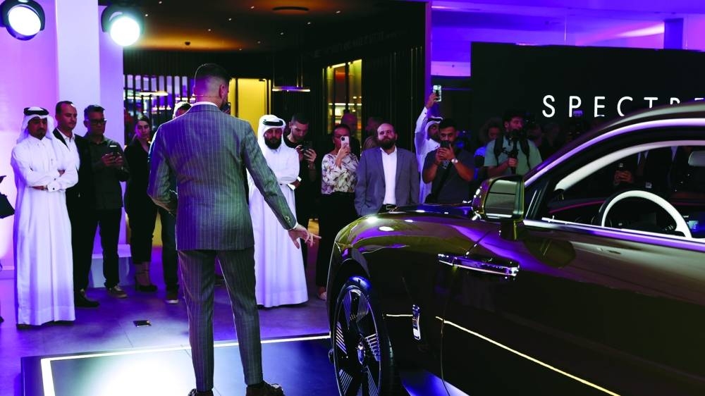 Spectre making its debut at Rolls-Royce Motor Cars Doha.