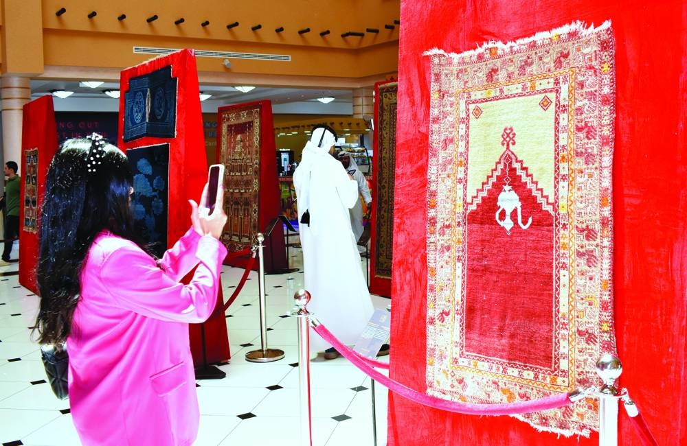 Exquisite carpets on display at the exhibition. PICTURE: Thajudeen