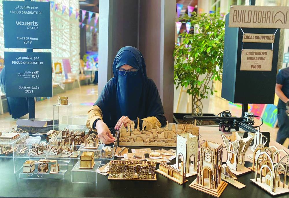 Nimrah Kabiruddin with some of her creations.