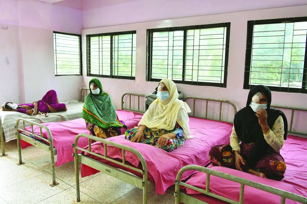 A group of women post surgery at the hospital in Cox's Bazar