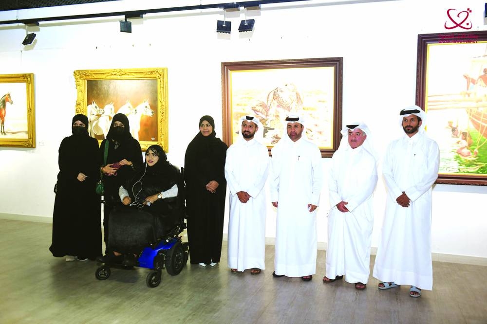 The exhibition features works of a host of Qatari artists.