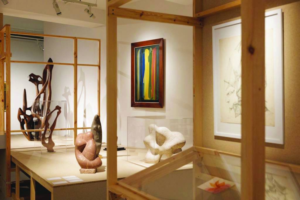  An artwork showcased at the ‘Beirut and the Golden Sixties: A Manifesto of Fragility’ exhibition. PICTURE: Qatar Museums