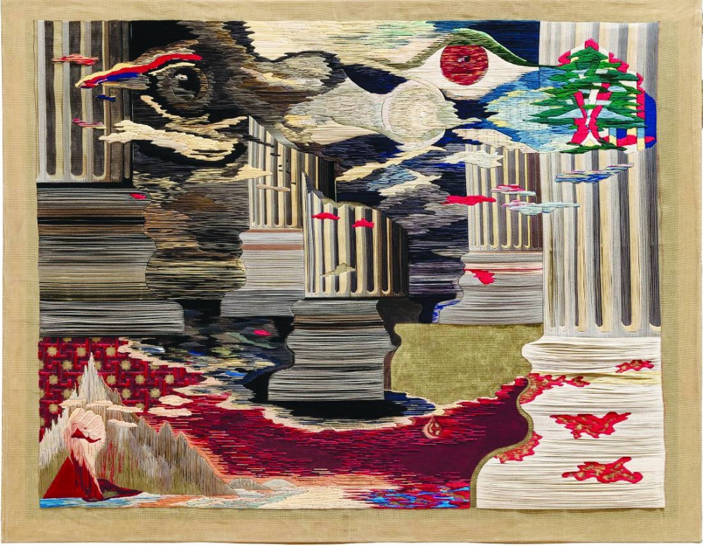 Nicolas Moufarrege's 'The Blood of the Phoenix', 1975. (‘Beirut and the Golden Sixties: A Manifesto of Fragility’ exhibition) PICTURE: Qatar Museums