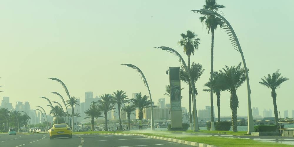 Qatar experienced strong wind and slight dusty conditions Friday. PICTURE: Shaji Kayamkulam