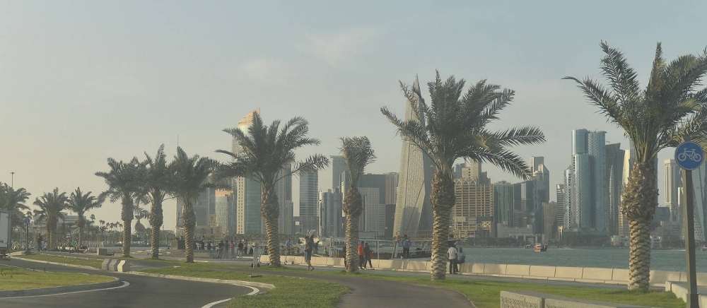 Qatar experienced strong wind and slight dusty conditions Friday. PICTURE: Shaji Kayamkulam