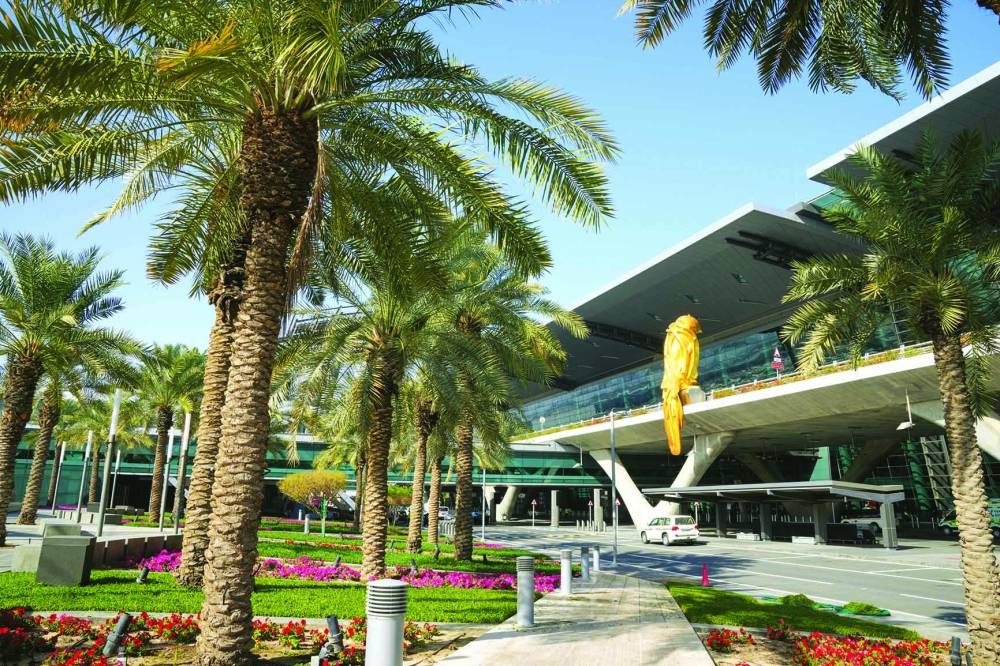 An exterior view of Hamad International Airport