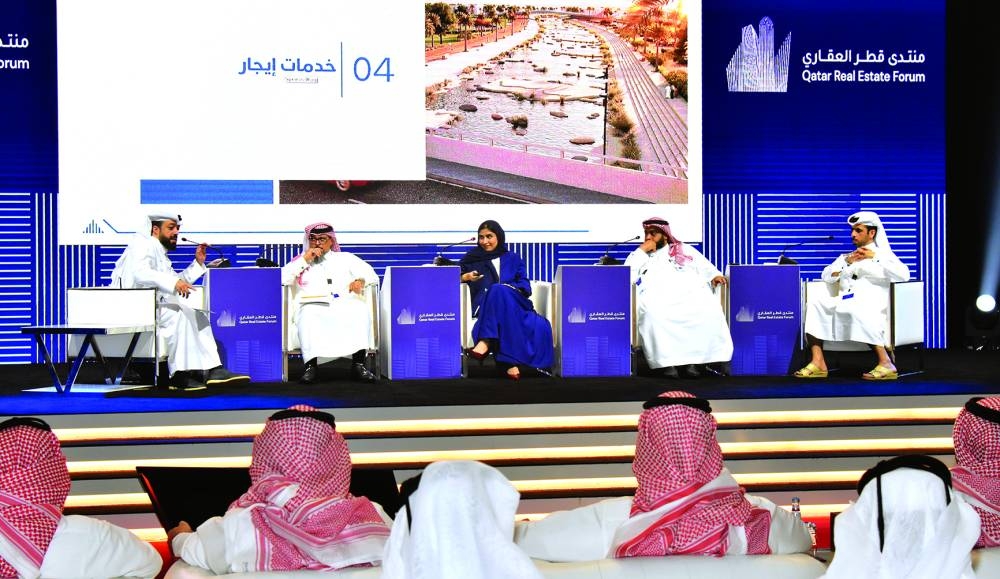 The first set of panelists for 'The digital innovation for sustainable real estate industry' at the forum Sunday. PICTURE: Thajudheen