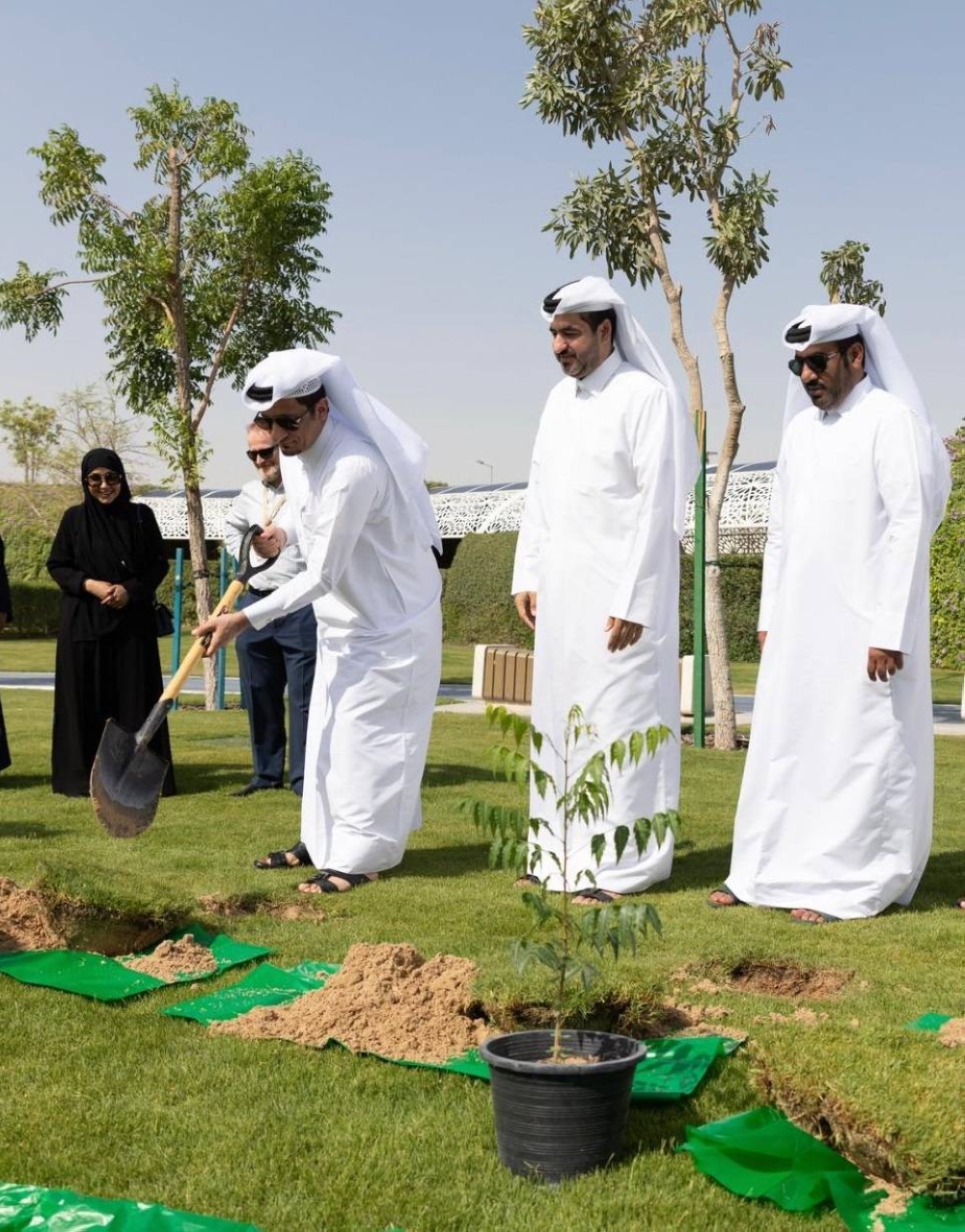 The 91 trees planted at the park, represent the 91mn passenger trips on the Doha Metro since June 2021.