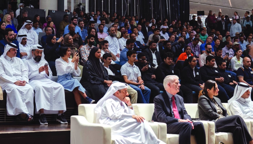  A view of the audience at the event.
