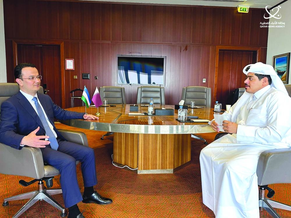 The Minister of Investment, Industry and Trade of the Republic of Uzbekistan Laziz Kudratov in an interview with QNA.