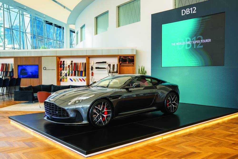 Glimpses from the unveiling of the Aston Martin DB12.