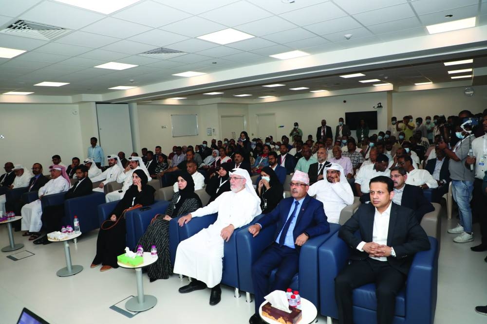 Dignitaries at the inauguration of the camp.