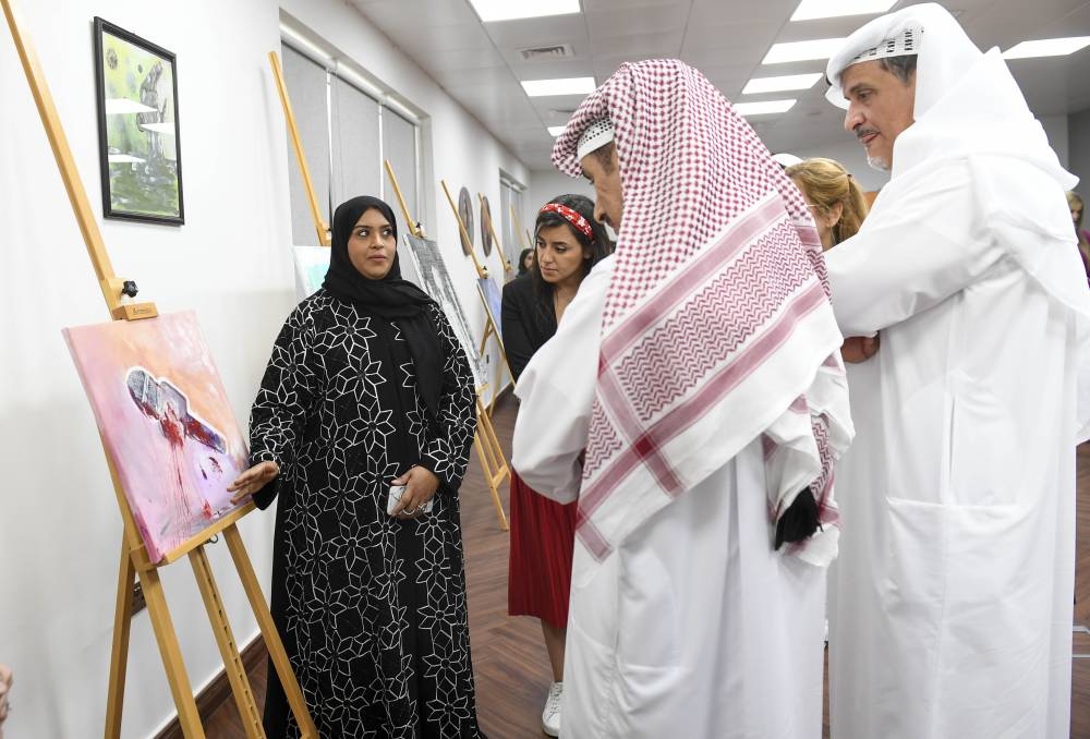 Glimpses from the workshop and the accompanying exhibition. PICTURE: Noushad Thekkayil