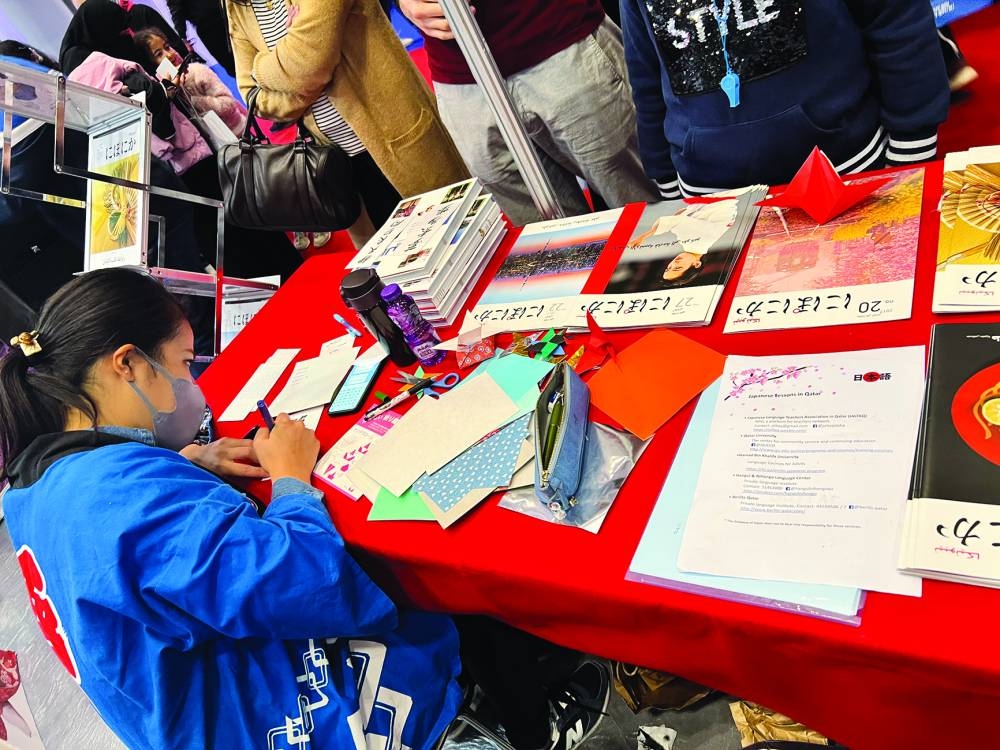 The Japanese embassy welcomes visitors during the book fair at its booth No. H4-38.
