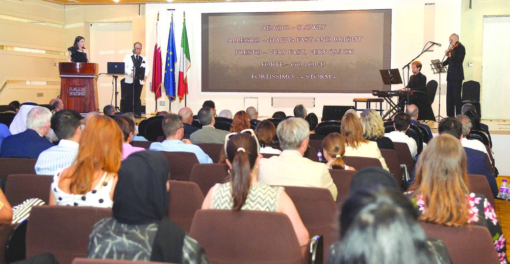 The three artistes immersed the audience in a rich tapestry of notation, musical instruments and lyrics. PICTURE: Shaji Kayamkulam