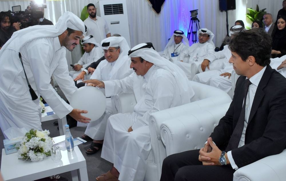 HE the Minister of Transport Jassim Saif Ahmed al-Sulaiti and other dignitaries during the inauguration of the S-Band radar system at HIA Wednesday. PICTURE: Thajudheen