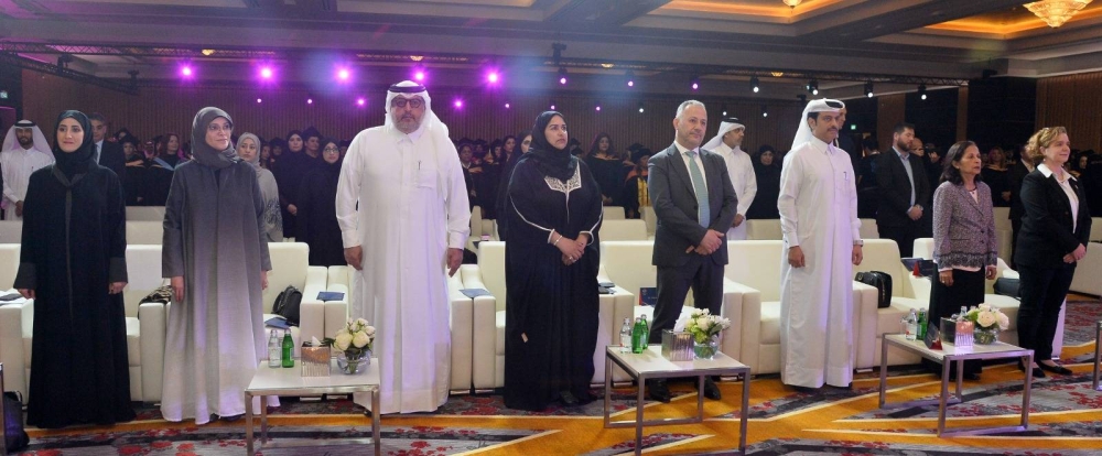 The University of Calgary in Qatar's Class of 2023 at the ceremony Wednesday. PICTURES: Shaji Kayamkulam.
