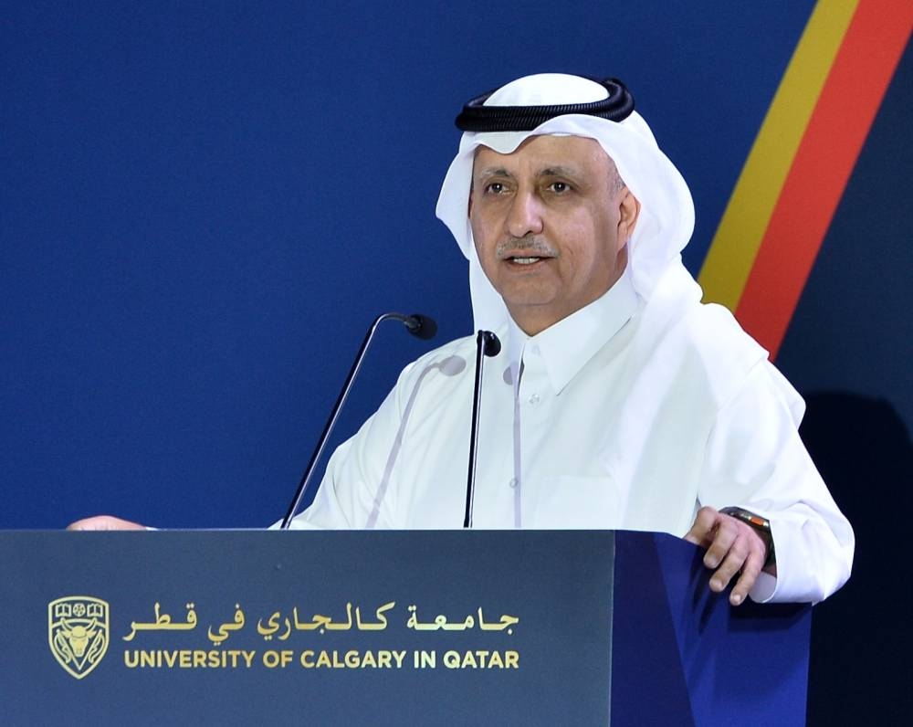 The University of Calgary in Qatar's Class of 2023 at the ceremony Wednesday. PICTURES: Shaji Kayamkulam.