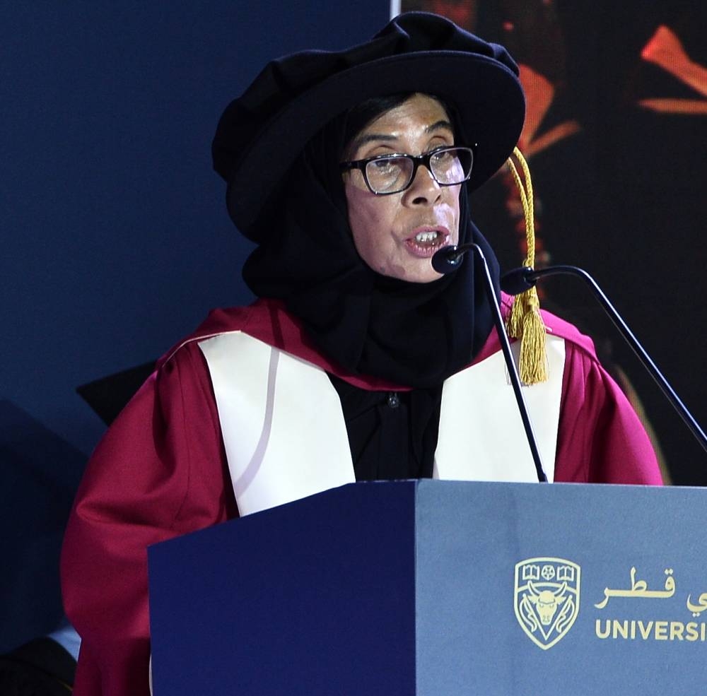The University of Calgary in Qatar's Class of 2023 at the ceremony Wednesday. PICTURES: Shaji Kayamkulam.