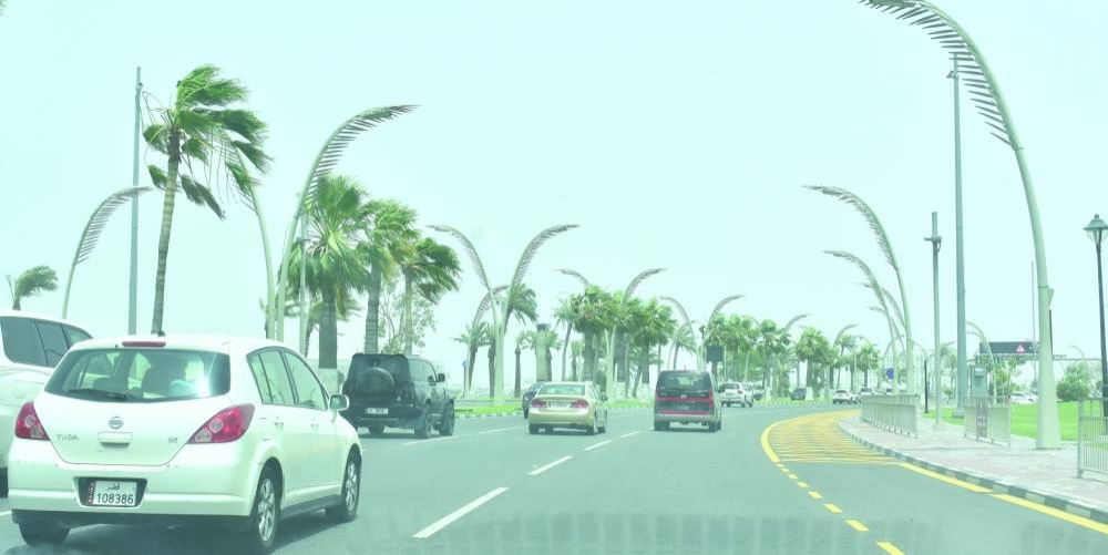 Dusty and windy conditions in Doha Thursday. PICTURES: Shaji Kayamkulam and Thajudheen