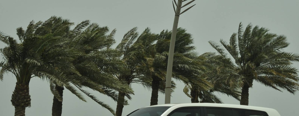 Dusty and windy conditions in Doha Thursday. PICTURES: Shaji Kayamkulam and Thajudheen