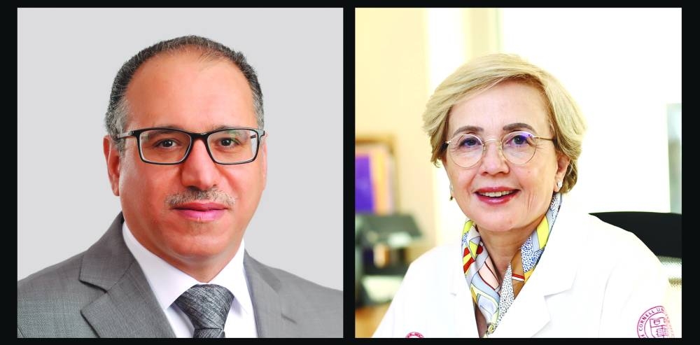 Dr Laith Abu-Raddad and Dr Aicha Hind Rifai.