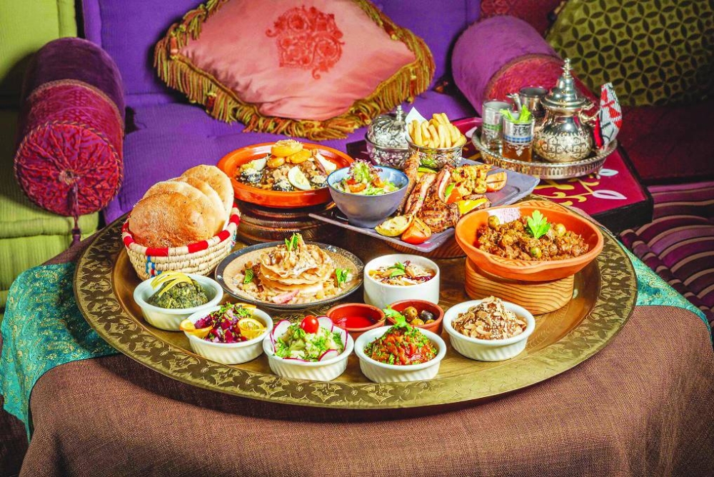 Argan Tabletop buffet dishes