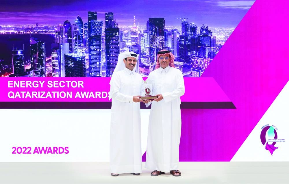 Qatargas was bestowed with the ‘Crystal Award’ in recognition of the company's outstanding Qatarisation programme.