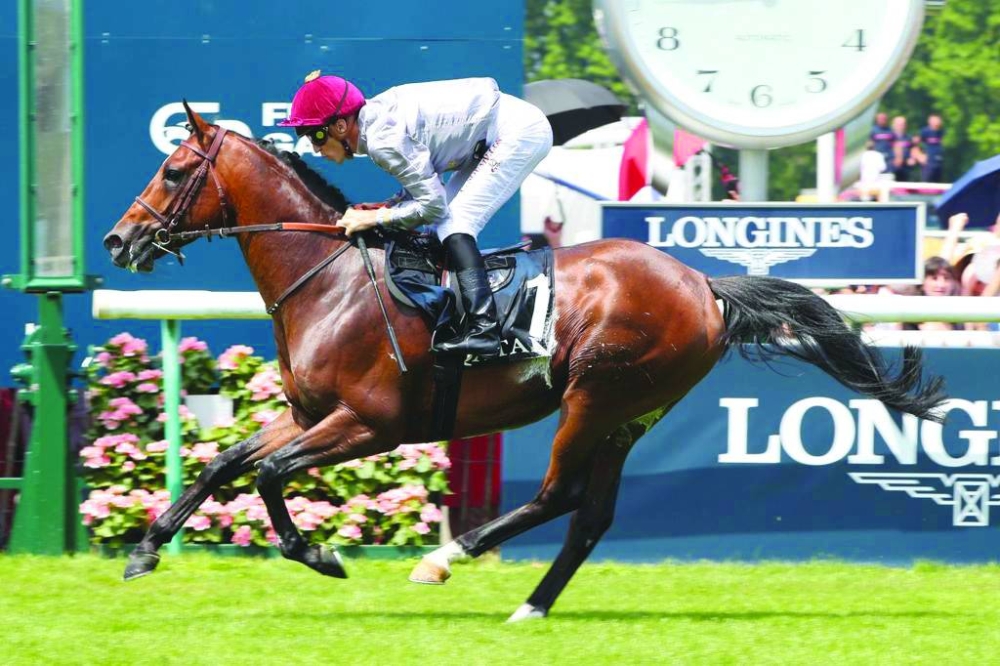 
Jockey Christophe Soumillon guided Al Ghadeer to victory in Chantilly. 