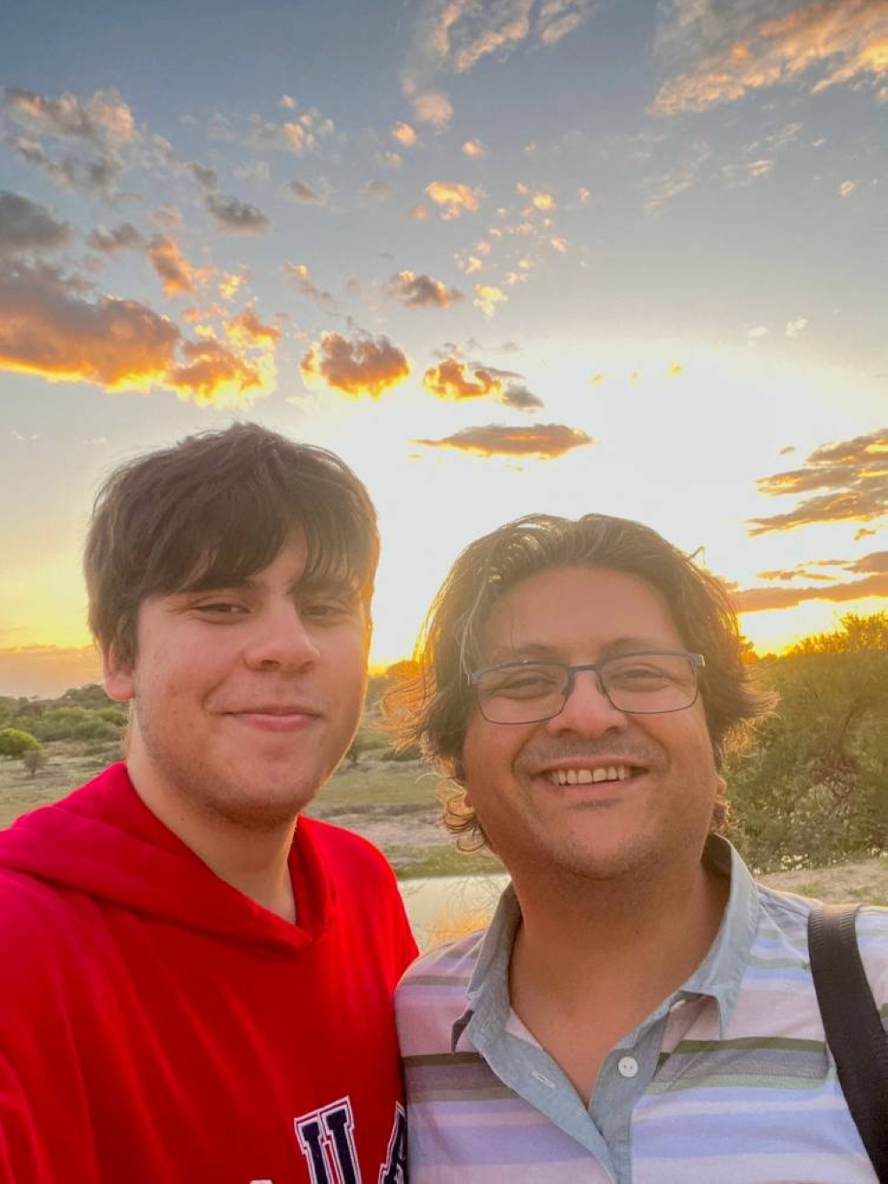 Vice-Chairman of Engro Corporation Limited Shahzada Dawood, who is said to be among the passengers onboard the submarine that went missing on trip to the Titanic wreckage is seen with his son Suleman Dawood in this undated handout picture. Courtesy of Engro Corporation Limited/via REUTERS  