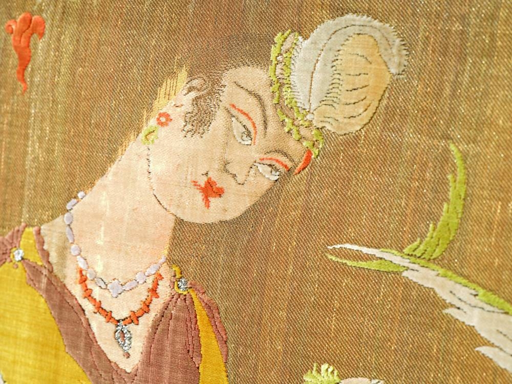 Brocaded velvet with figural design, Iran, Safavid period, mid to last quarter of the 11th century AH mid 17th century CE.