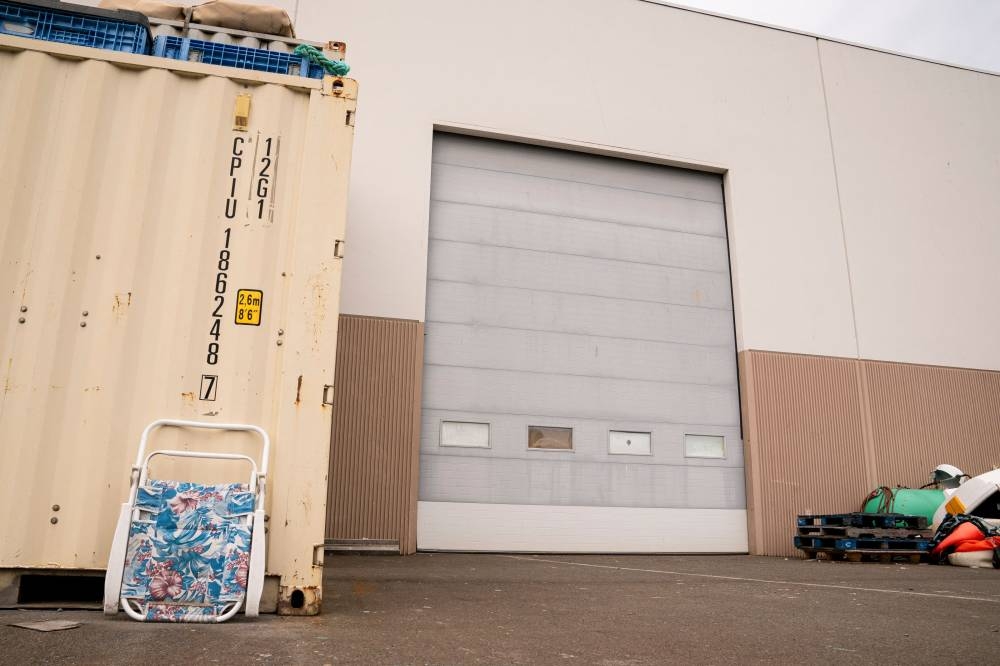 Miscellaneous items are seen stored outside an entrance to the OceanGate offices on June 21, 2023 in Everett, Washington. David Ryder/Getty Images/AFP.