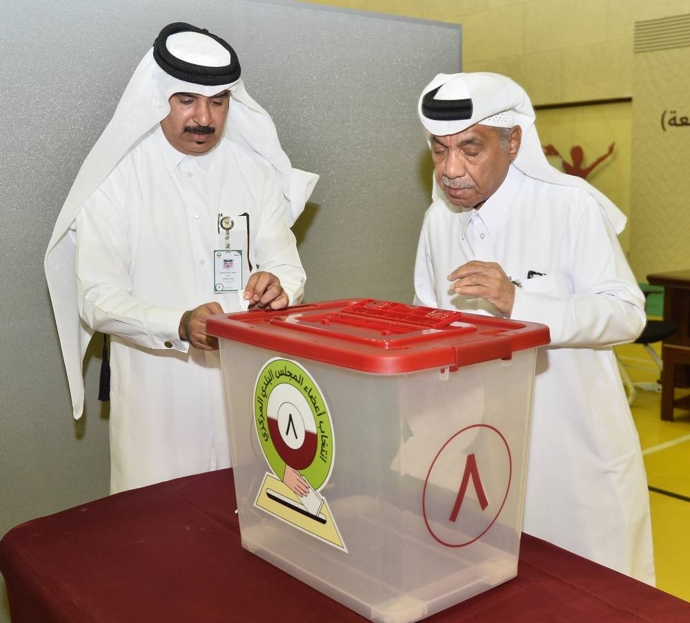 Snapshots from the voting for the 7th session of the Central Municipal Council from various polling stations across Doha Thursday: PICTURES: Shaji Kayamkulam