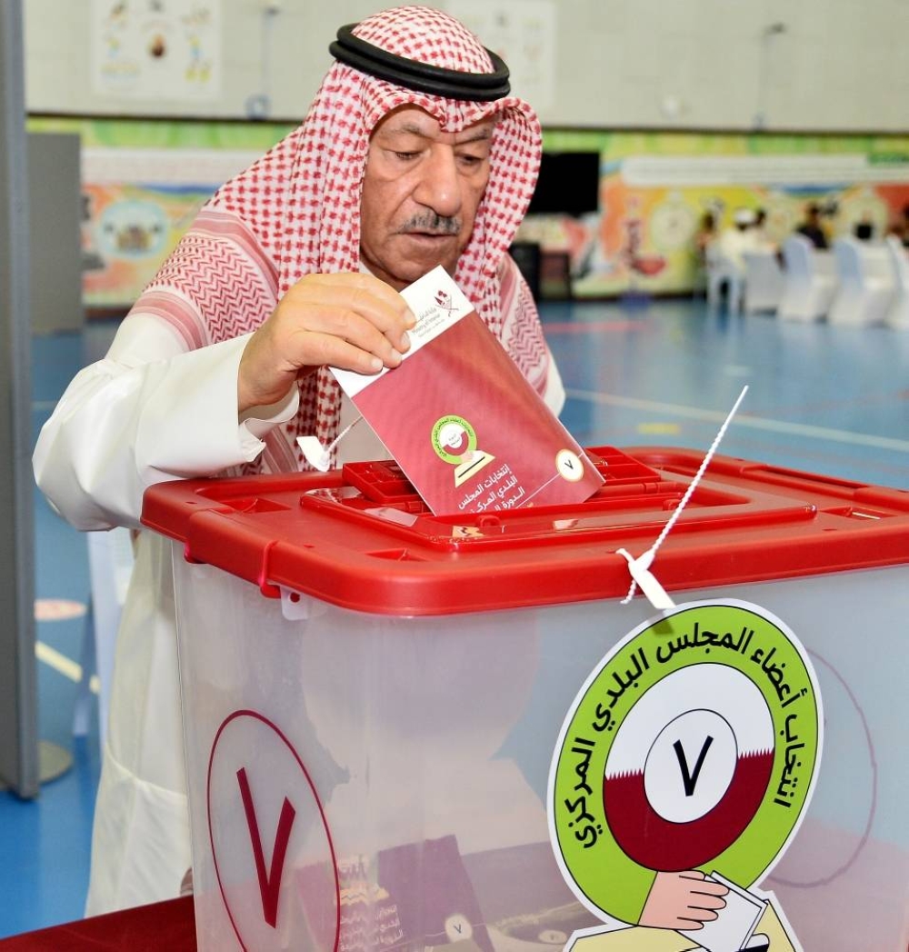 Snapshots from the voting for the 7th session of the Central Municipal Council from various polling stations across Doha Thursday: PICTURES: Shaji Kayamkulam