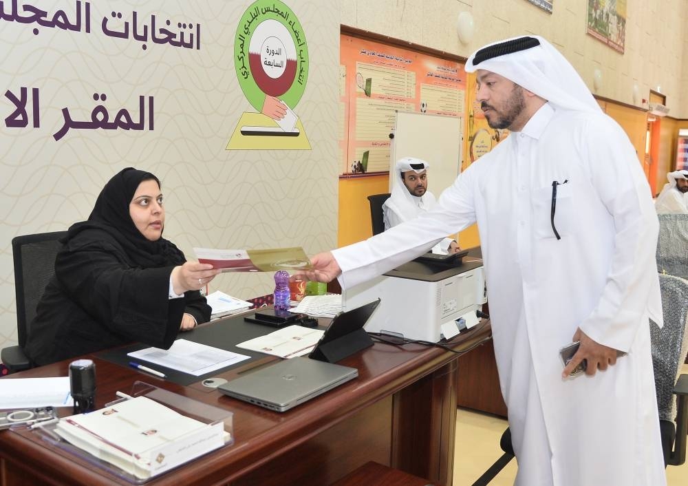 Snapshots from the voting for the 7th session of the Central Municipal Council from various polling stations across Doha Thursday: PICTURES: Shaji Kayamkulam