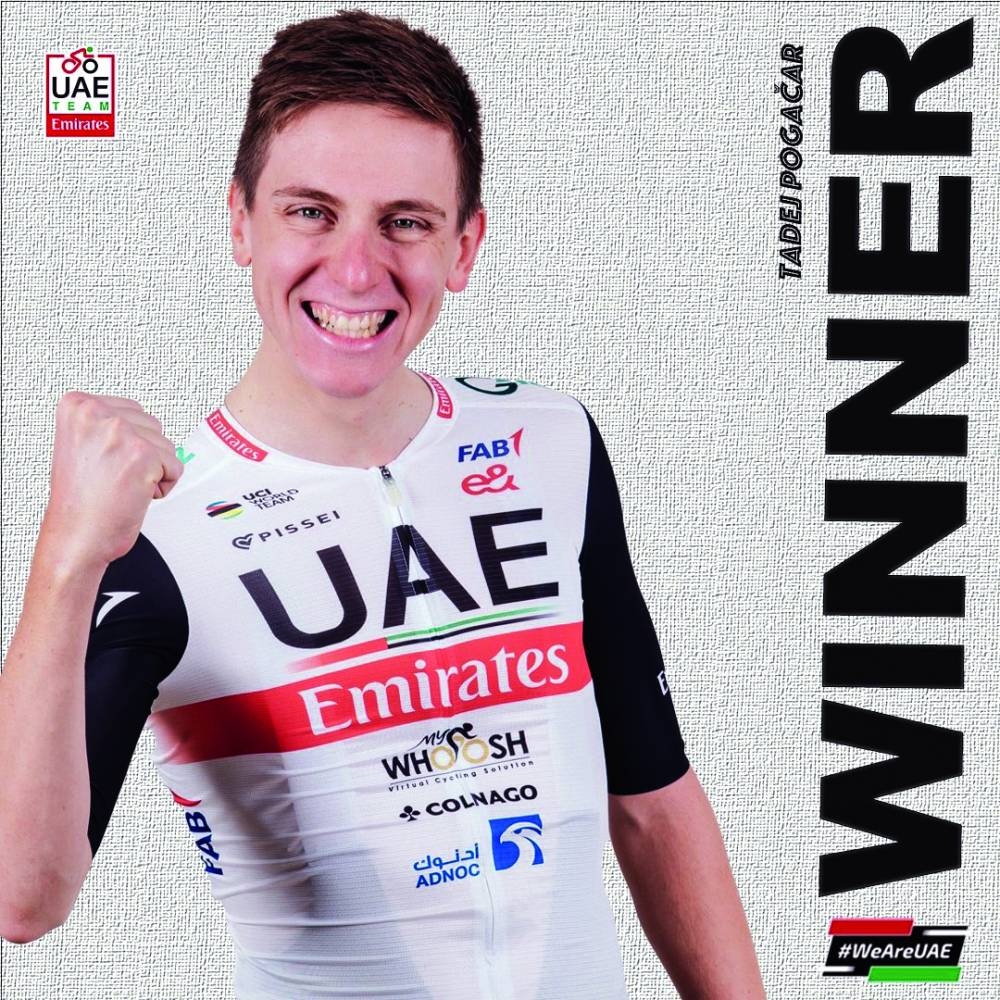 Tadej Pogacar of Slovenia