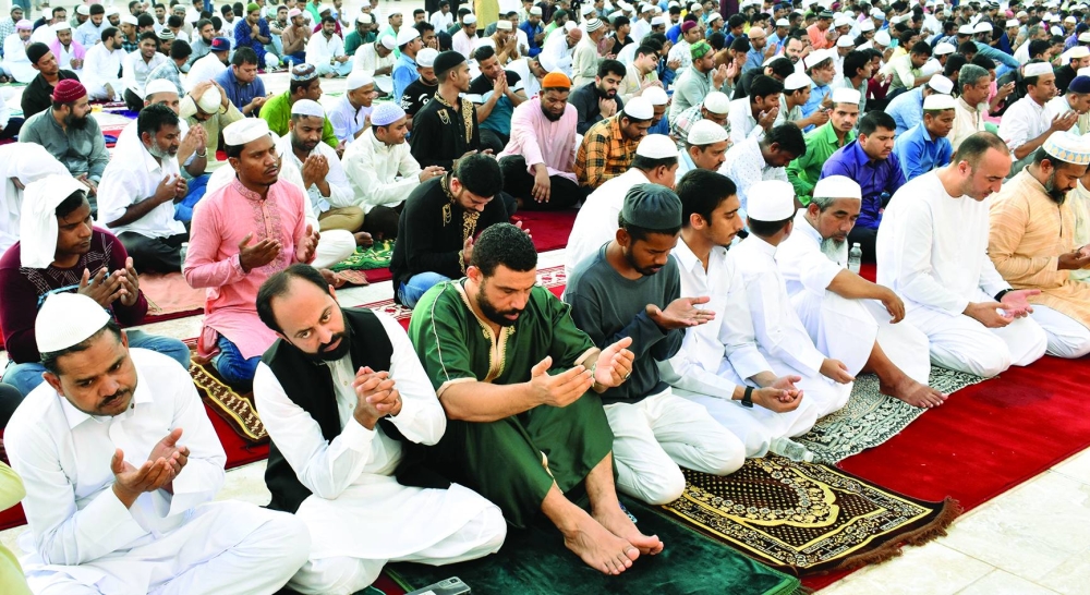 The Eid a-Adha prayer venues across Qatar witnessed a large turnout of the faithful Wednesday. PICTURES: Thajudheen and Shaji Kayamkulam.