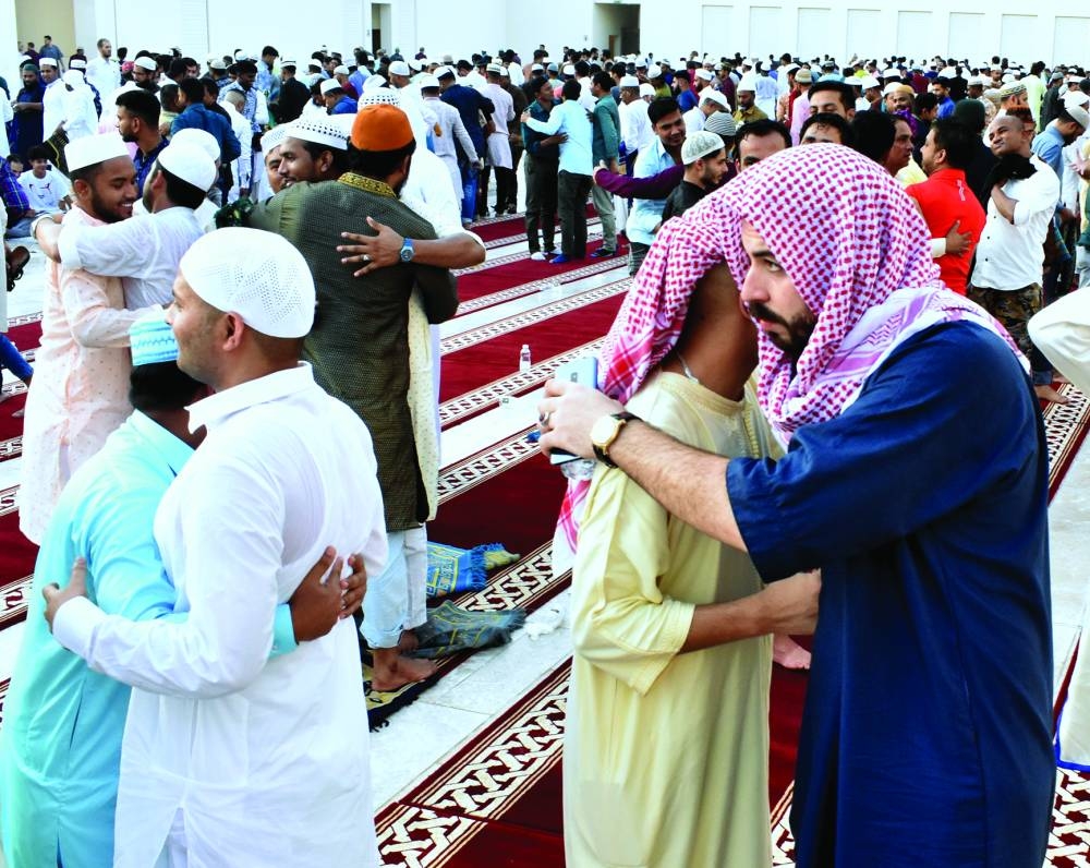 The Eid a-Adha prayer venues across Qatar witnessed a large turnout of the faithful Wednesday. PICTURES: Thajudheen and Shaji Kayamkulam.
