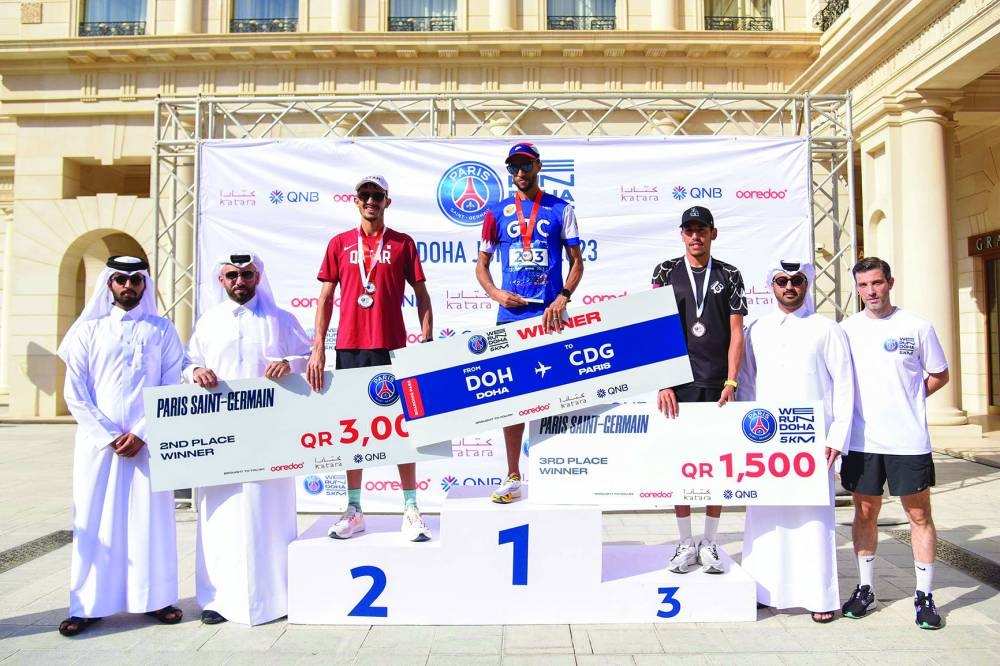 Winners of the We Run Doha, held at 21 High Street, Katara.