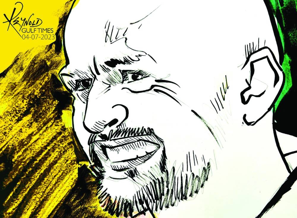 Nathan Lyon (Illustration by Reynold/Gulf Times)
