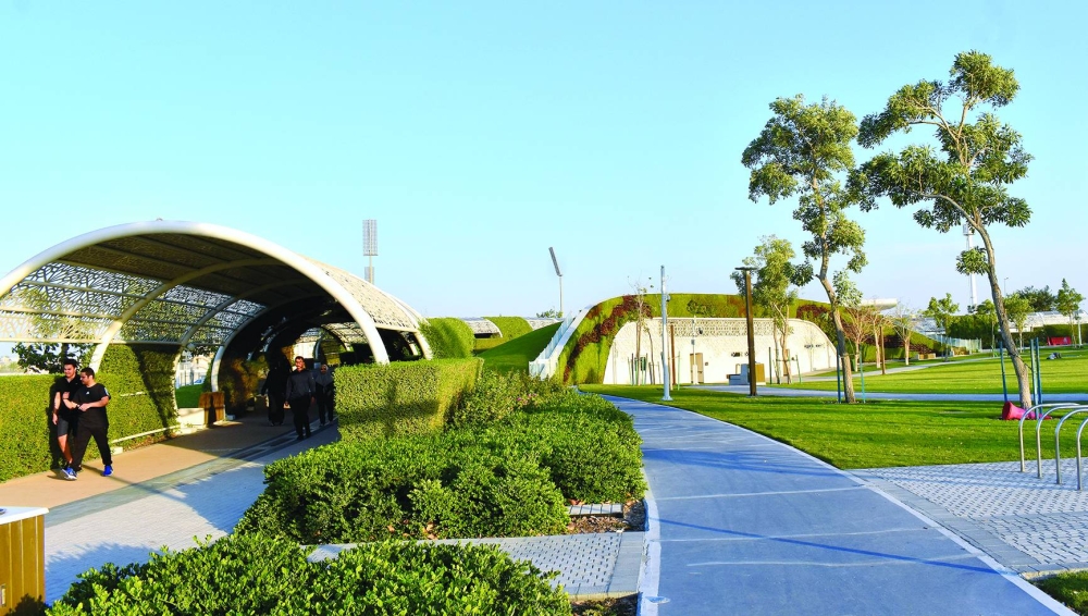 Al Gharrafa Park, which features an array of attractions and amenities, has become a popular destination on account of its air-conditioned walking/jogging tracks this summer. PICTURES: Thajudheen