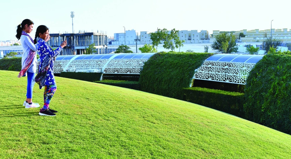 Al Gharrafa Park, which features an array of attractions and amenities, has become a popular destination on account of its air-conditioned walking/jogging tracks this summer. PICTURES: Thajudheen