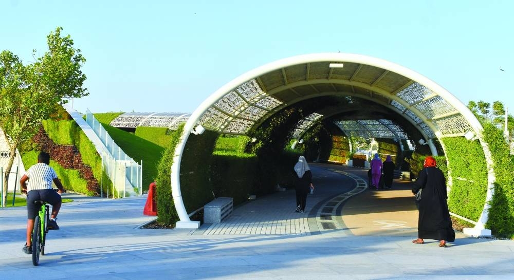 Al Gharrafa Park, which features an array of attractions and amenities, has become a popular destination on account of its air-conditioned walking/jogging tracks this summer. PICTURES: Thajudheen