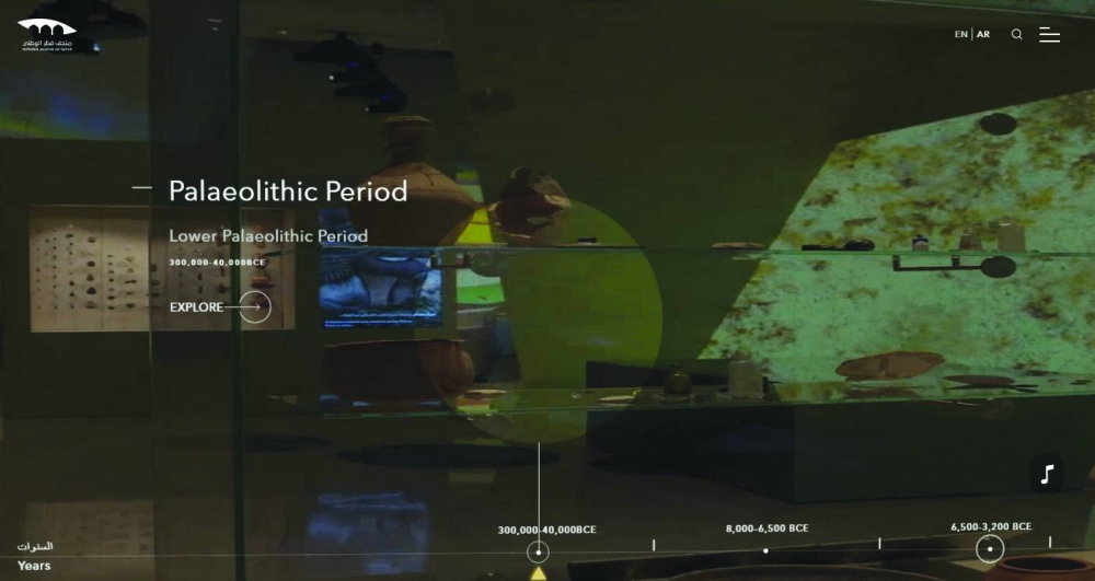 Interactive Timeline. PICTURES: NMoQ (screengrab)