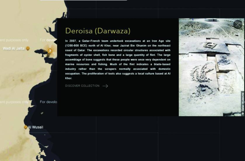 A section of the NMoQ Explorer is the Archaeology and Heritage Map. PICTURES: NMoQ (screengrab)