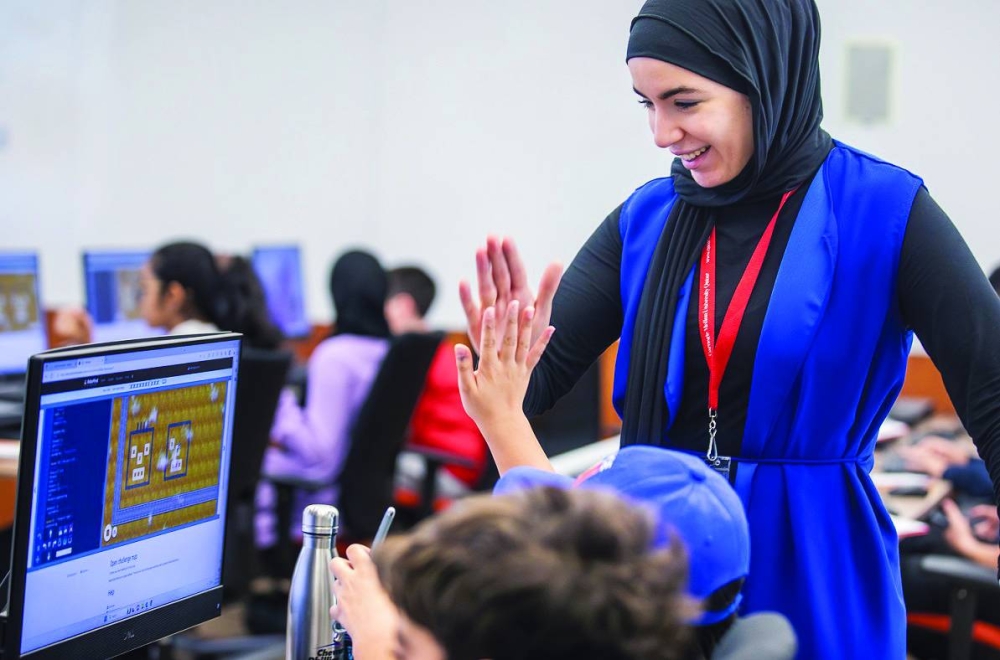 The camps are an extension of MindCraft, a CMU-Q workshop that has introduced computing to more than 14,000 students in Qatar since 2016.