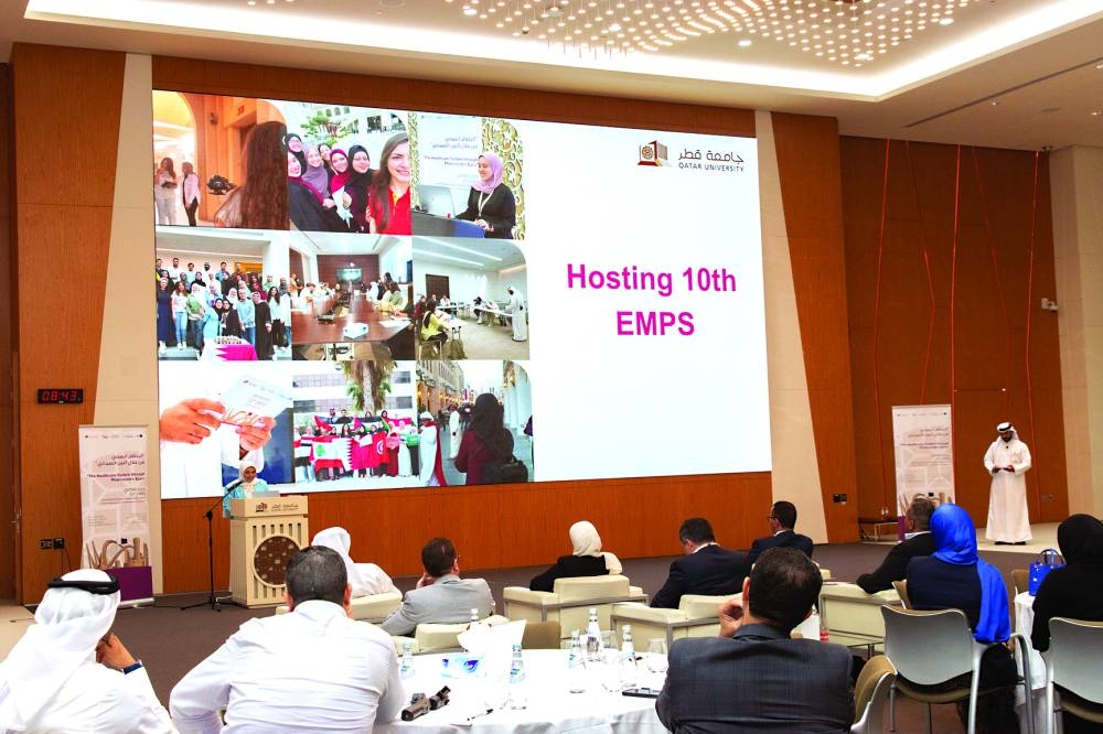 Participants during the 10th Eastern Mediterranean Pharmaceutical Symposium (EMPS) opening ceremony.