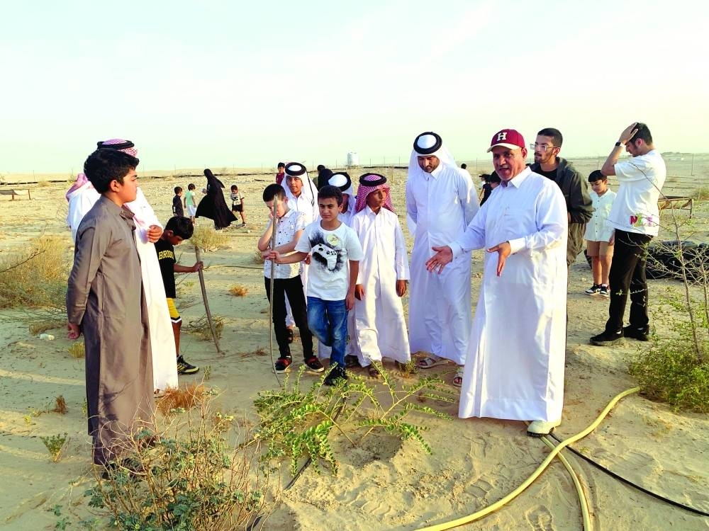 Some of the participants of the programme at the site.