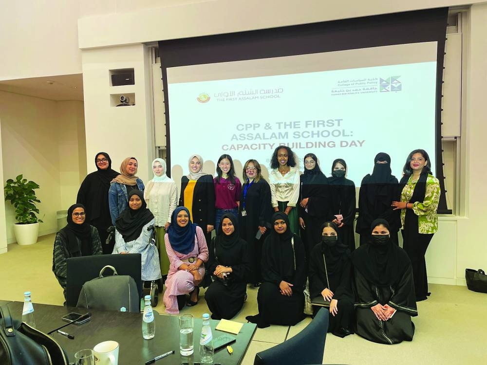 47 students and seven teachers from the First Assalam School in Qatar attended the event.