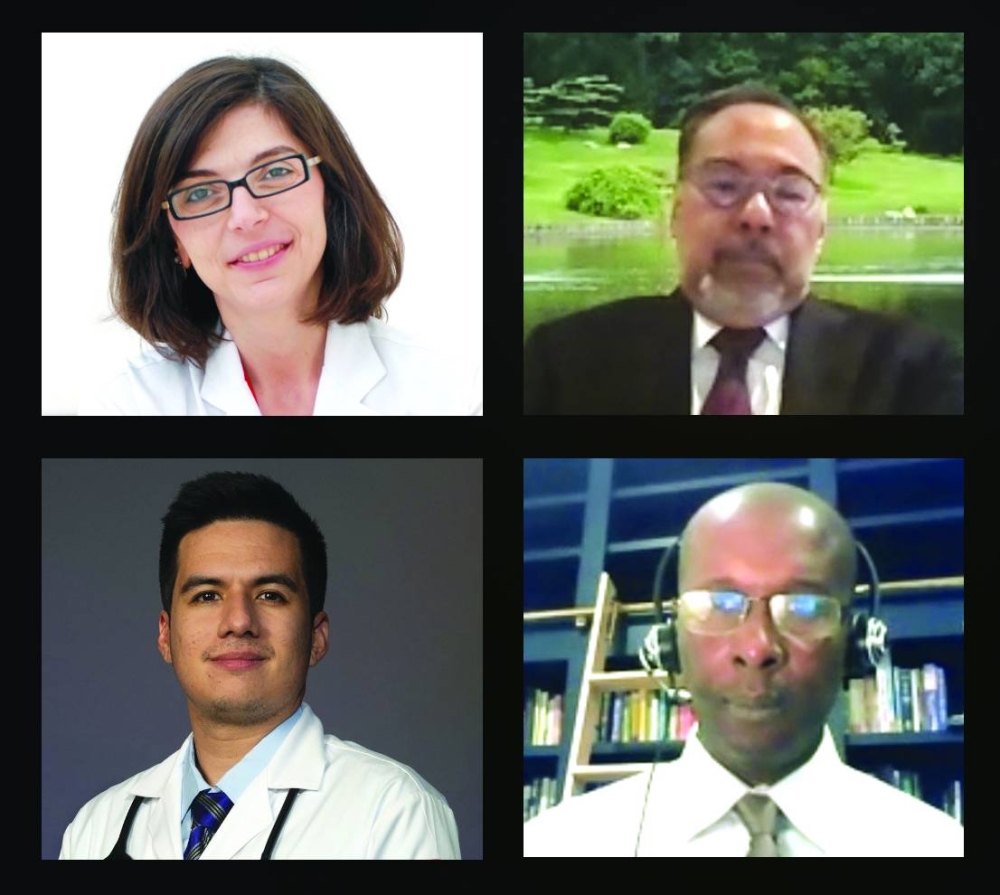 The director and the speakers of the course.